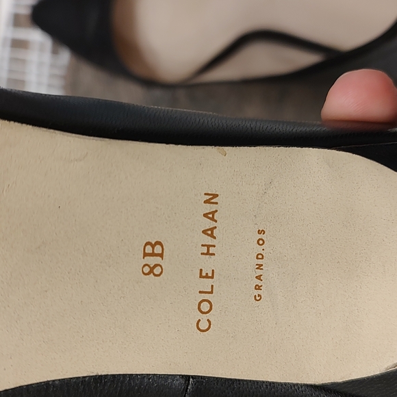 🖤GUC Cole Haan Grand OS Nike Smooth Leather Stiletto Pumps, Black, 8M - Picture 9 of 14